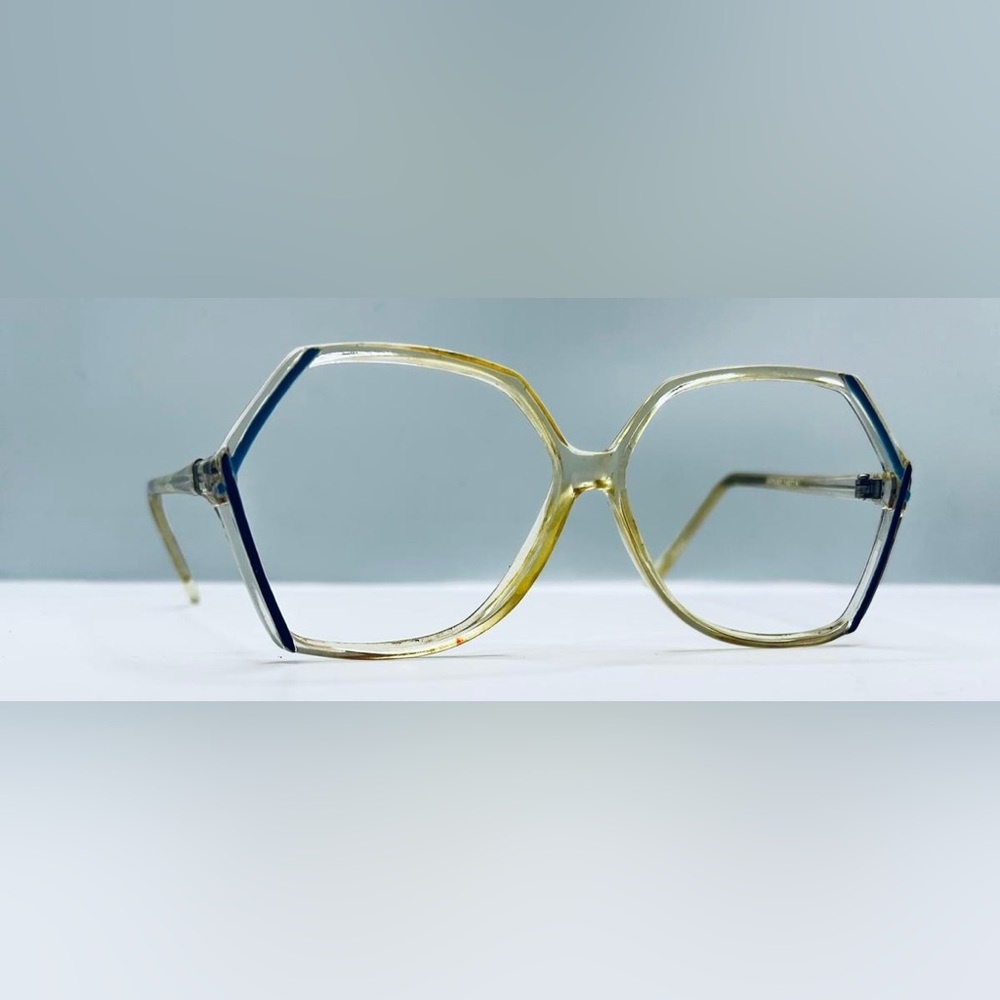 Anthony Martin Monica Blue Translucent Oval Sunglasses Frames Only